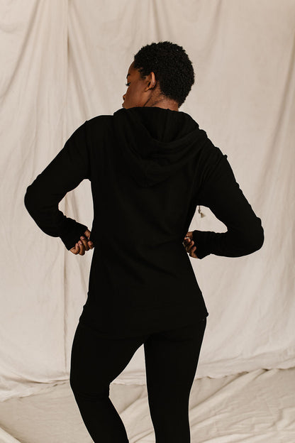 Ampersand Avenue - Halfzip Hoodie Performance Fleece - Poppy Seed