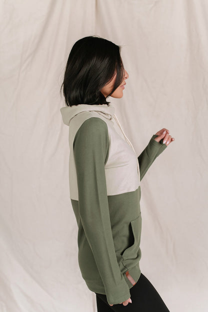 Ampersand Avenue Performance Fleece Cowlneck Sweatshirt - Wanderlust